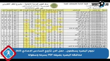نجوم البصرة يسطعون.. حمل الآن نتائج السادس الإعدادي 2025 محافظة البصرة بصيغة PDF بسرعة وسهولة